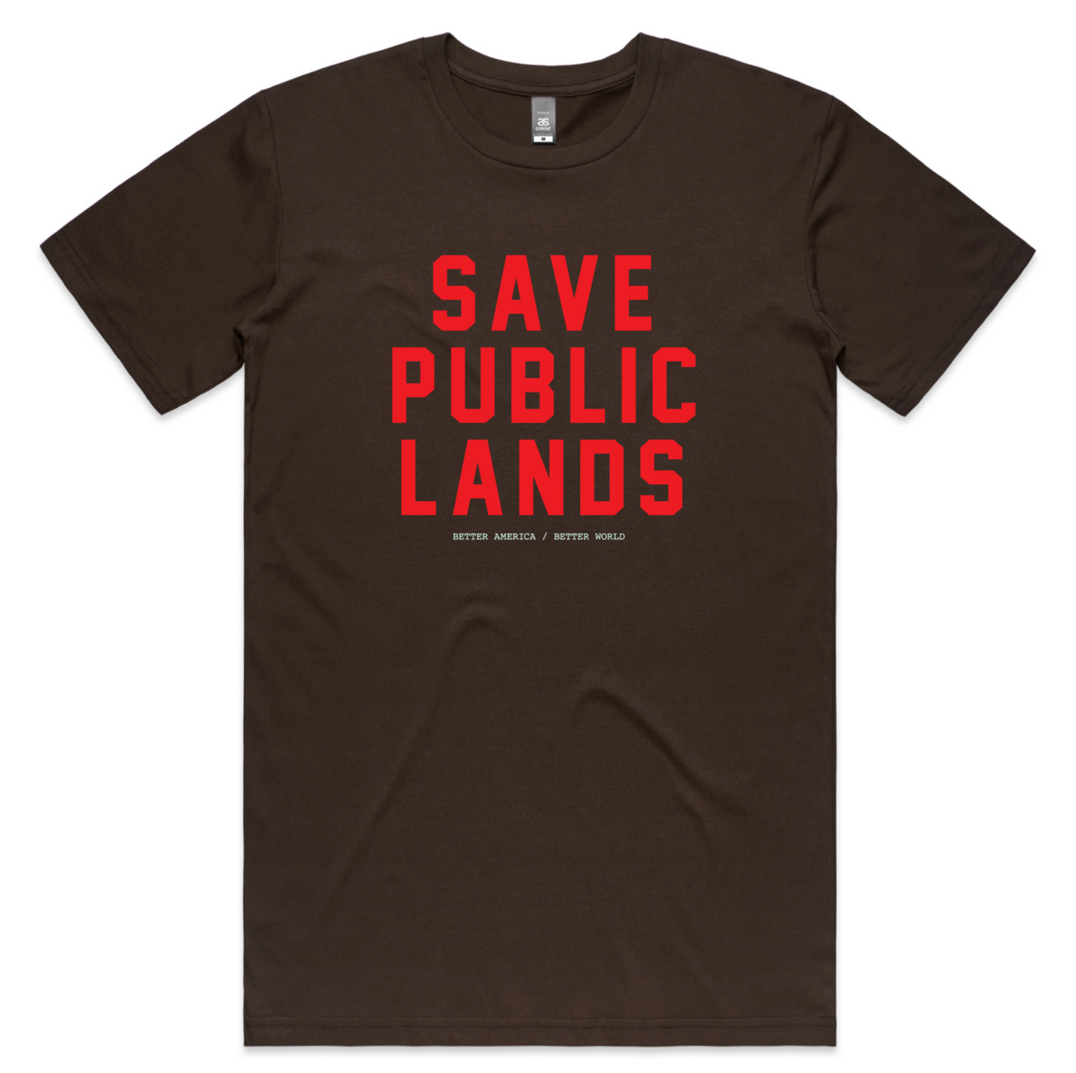Save Public Lands T-shirt (Dark Chocolate)