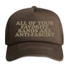 All of Your Favorite Bands Trucker Hat (Walnut)