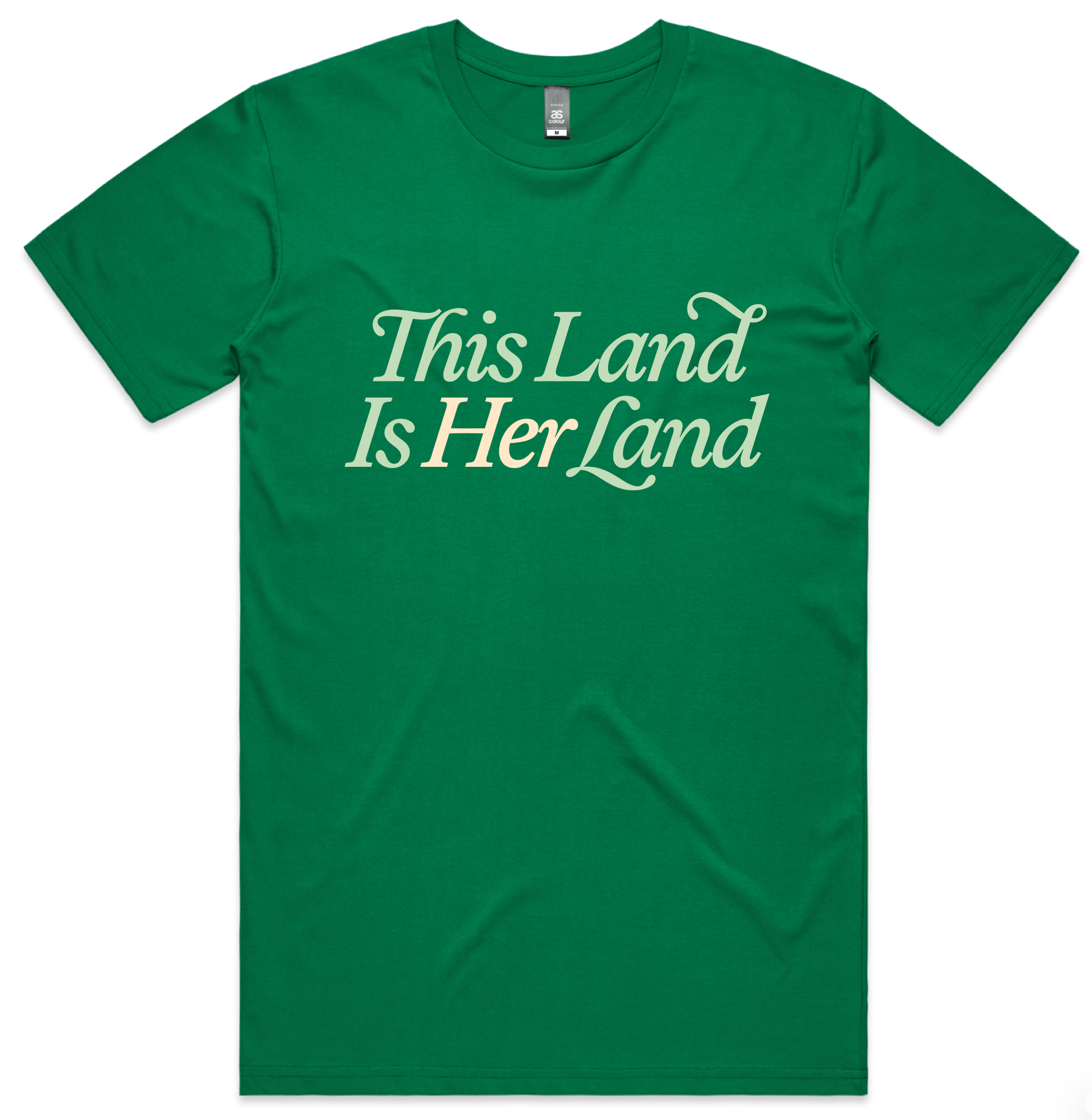 This Land Is Her Land t-shirt (garden green)