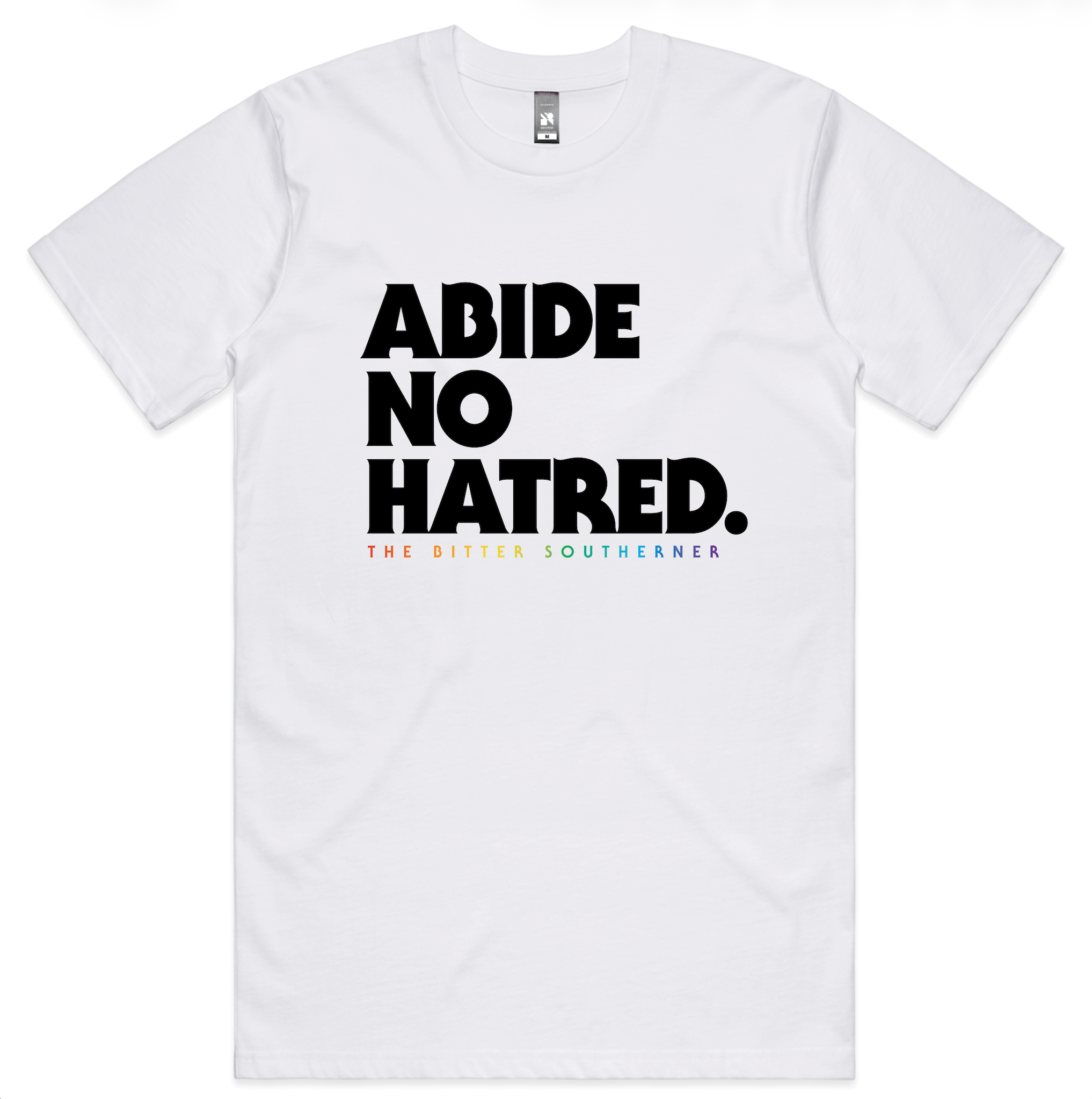 Abide No Hatred Pride Edition T-shirt (White)