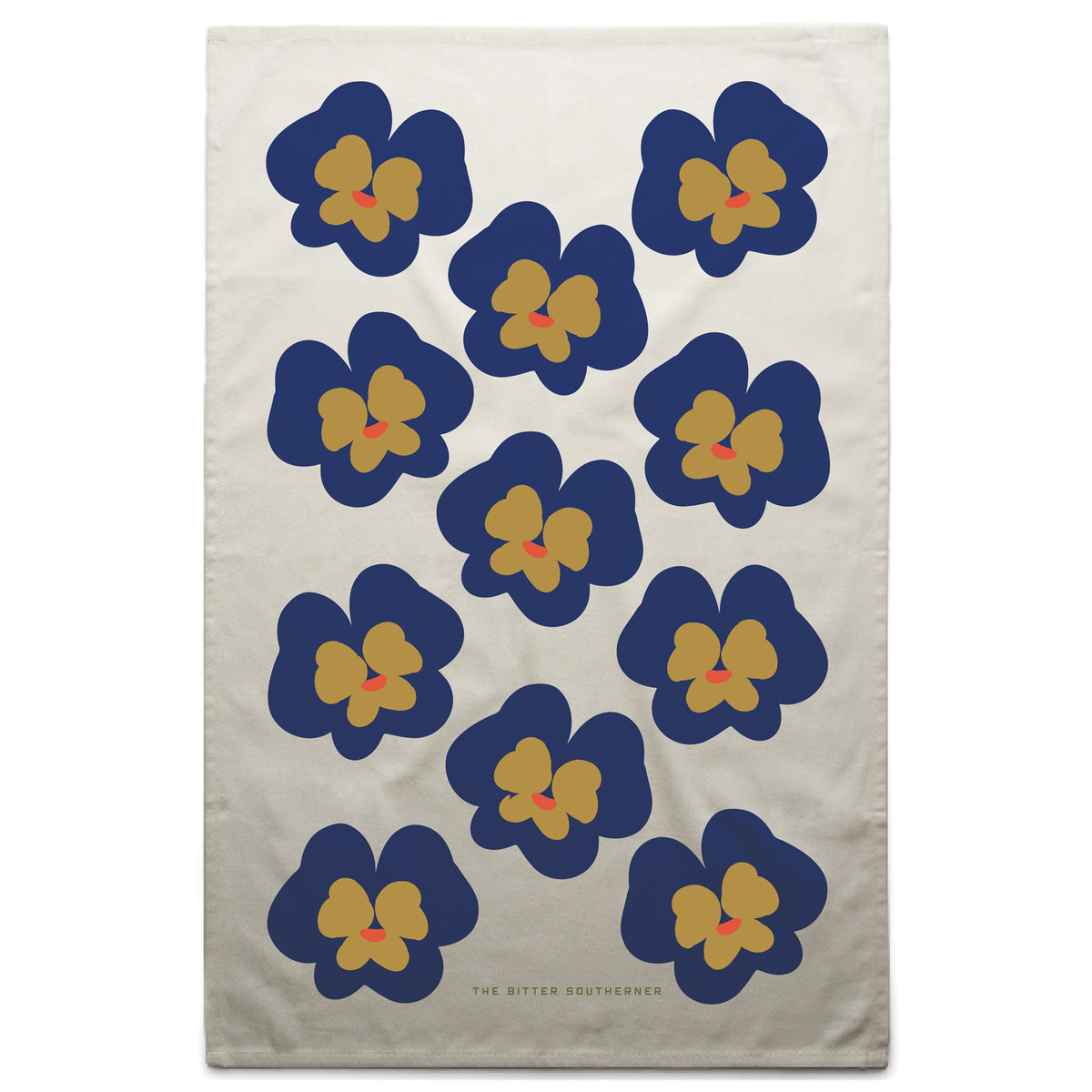 Pansies Towel (Purple)