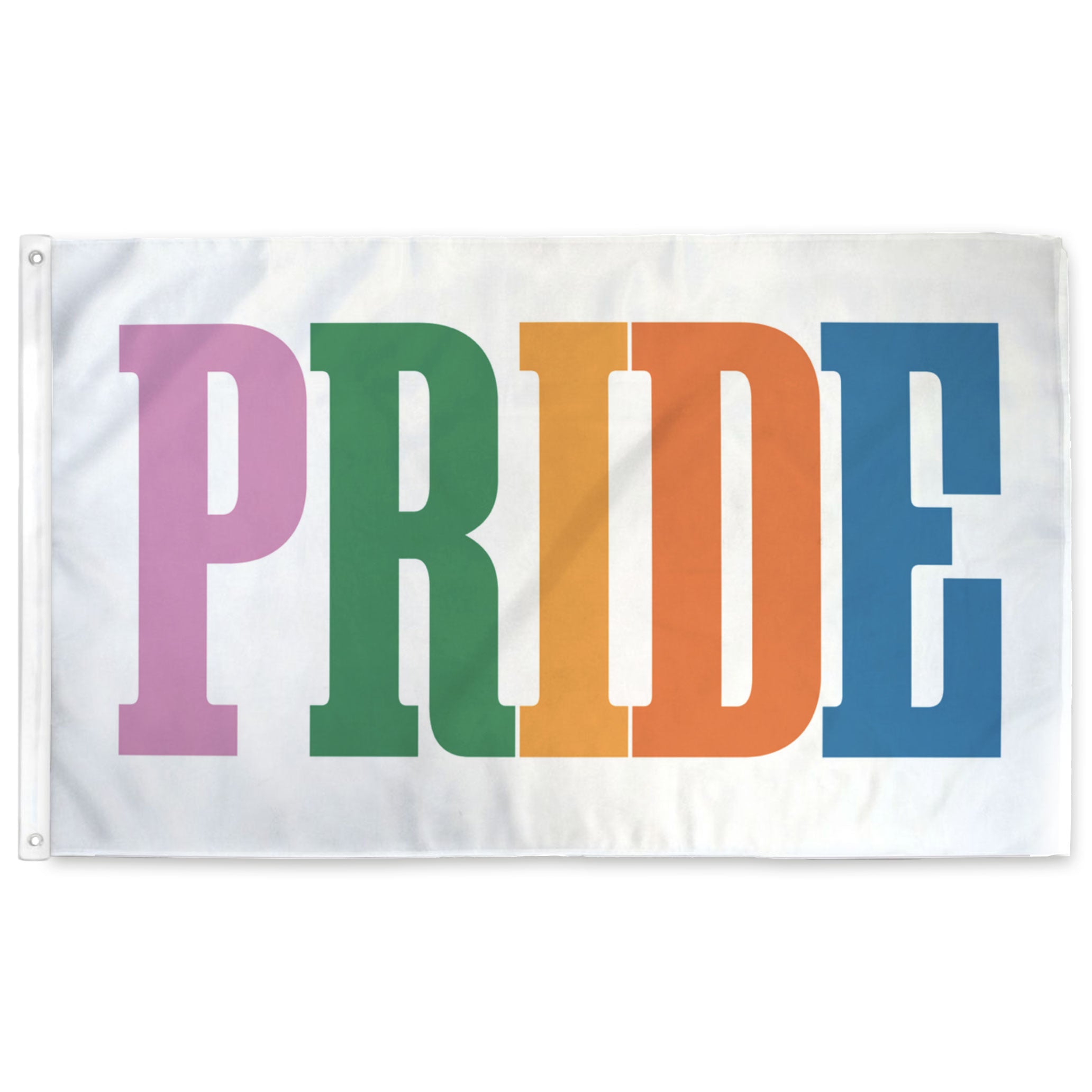 PRIDE Flag (White)