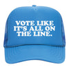 All On the Line Trucker (Light Blue)